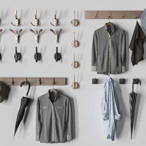 现代挂衣钩3D模型下载